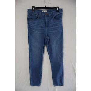 Madewell Roadtripper Crop Jeans Womens 29 Blue High Rise Skinny Stretch Denim